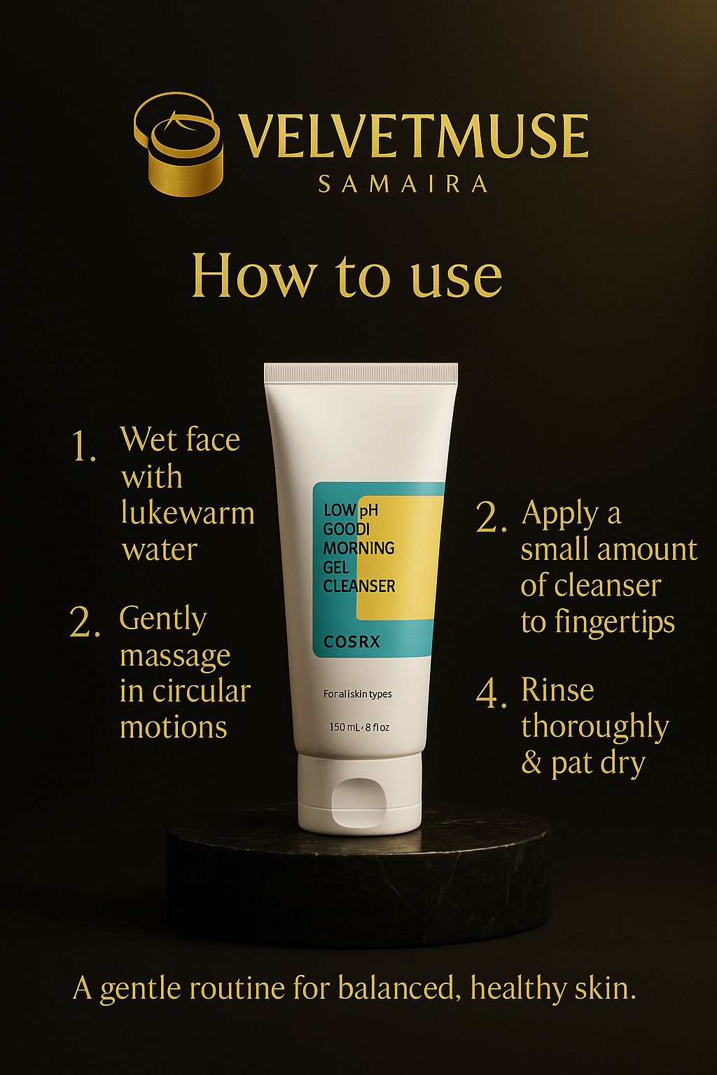 COSRX Low pH Good Morning Gel Cleanser (Sensitive Skin)